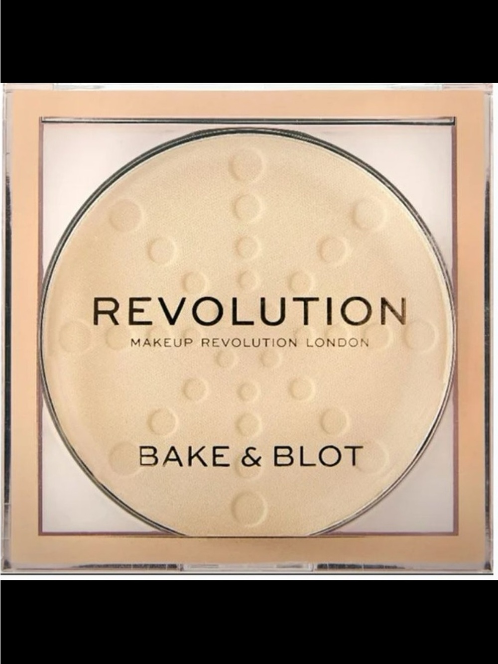 REVOLUTION Makeup London Bake & Blot Pressed Powder Banana Vegan Matt NEW